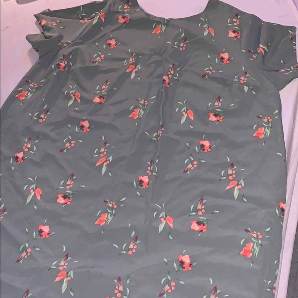 Plus Size olive green dress